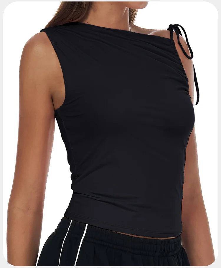 One-Shoulder Tank Top