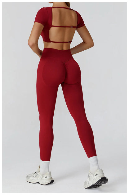 Women’s Seamless Short-Sleeve Crop Top