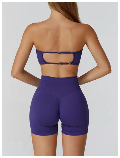 High Waist Shorts & Crop Top