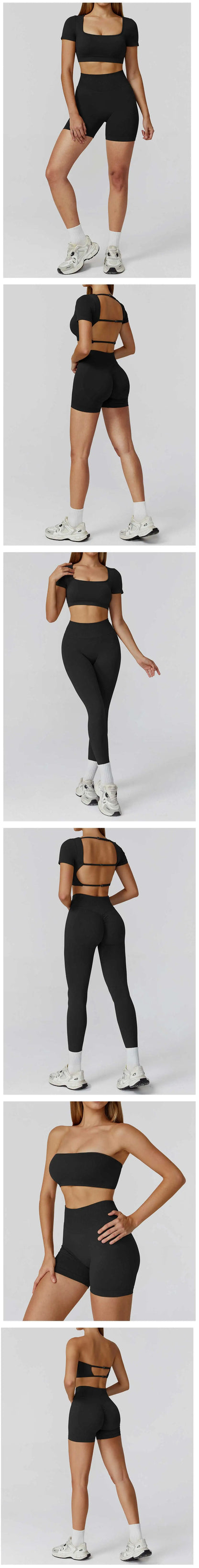 High Waist Shorts & Crop Top