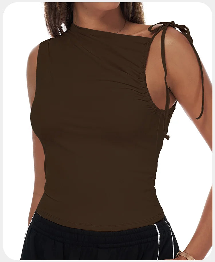 One-Shoulder Tank Top