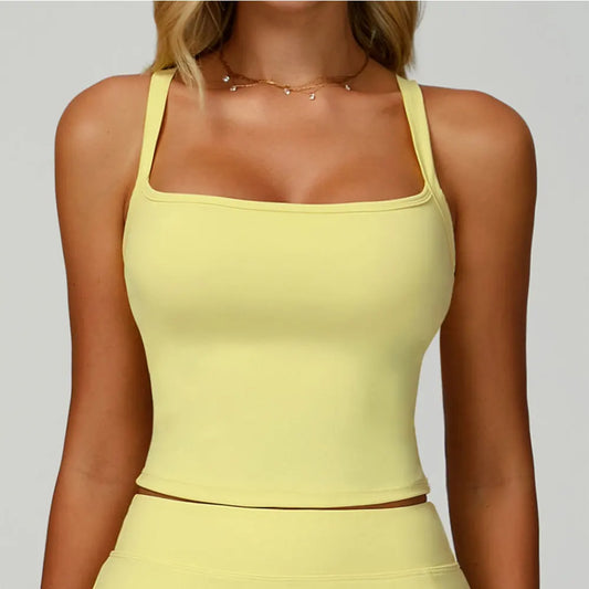 Seamless Sleeveless Crop Top
