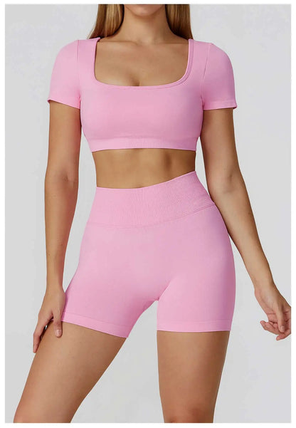 Women’s Seamless Short-Sleeve Crop Top