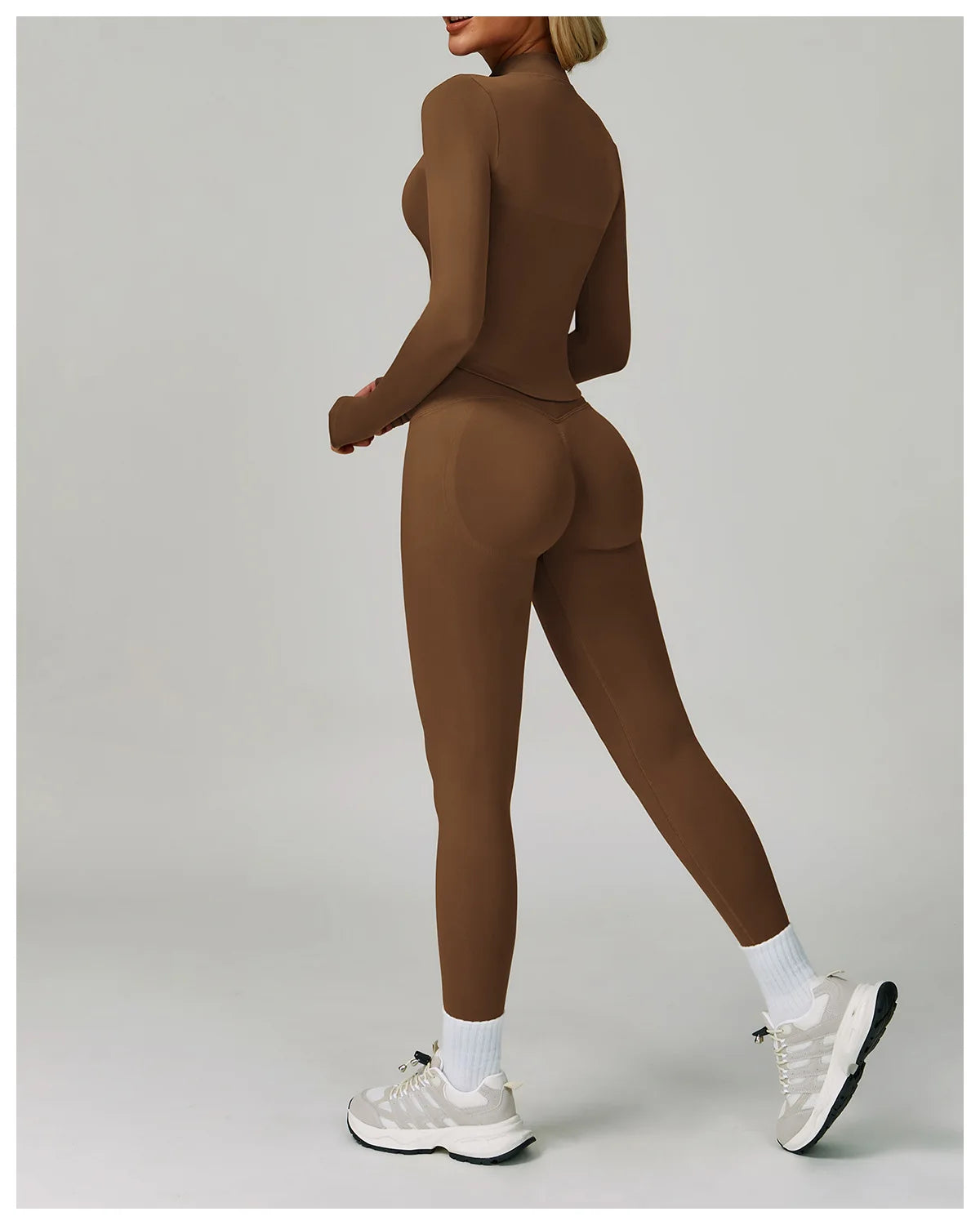 Sports Bra & High-Waist Compression Shorts