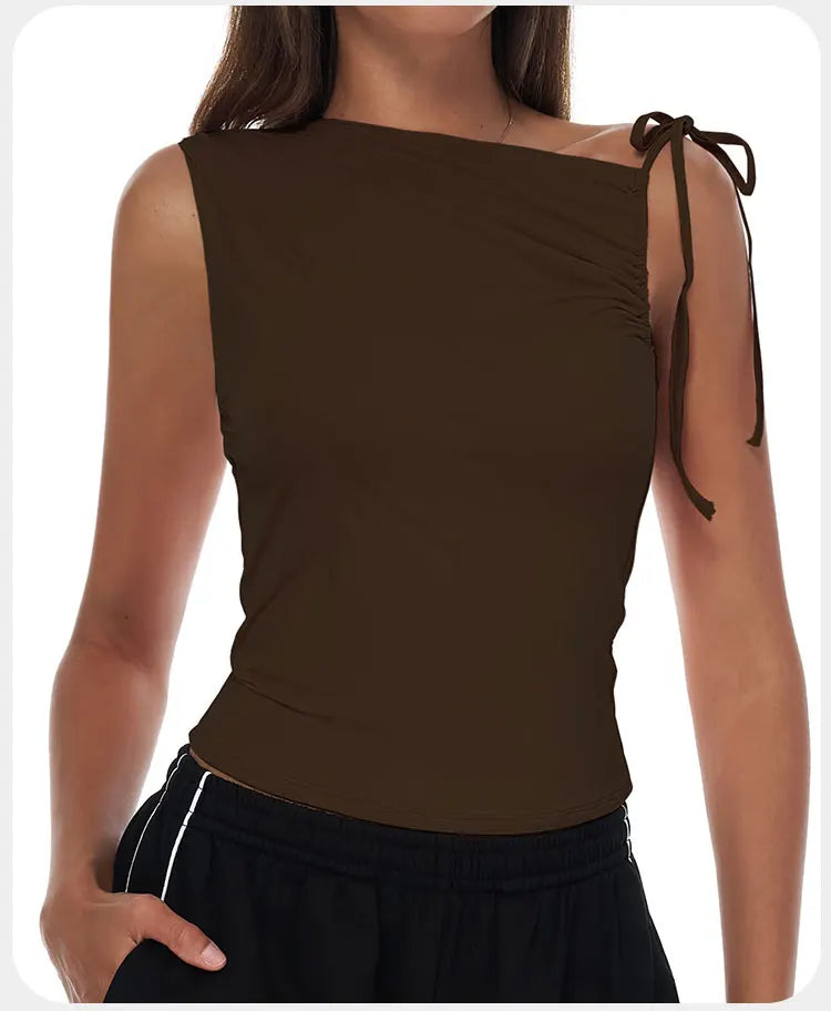 One-Shoulder Tank Top