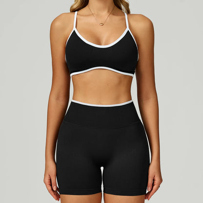 Long-Sleeve Crop Top & High-Waist Leggings