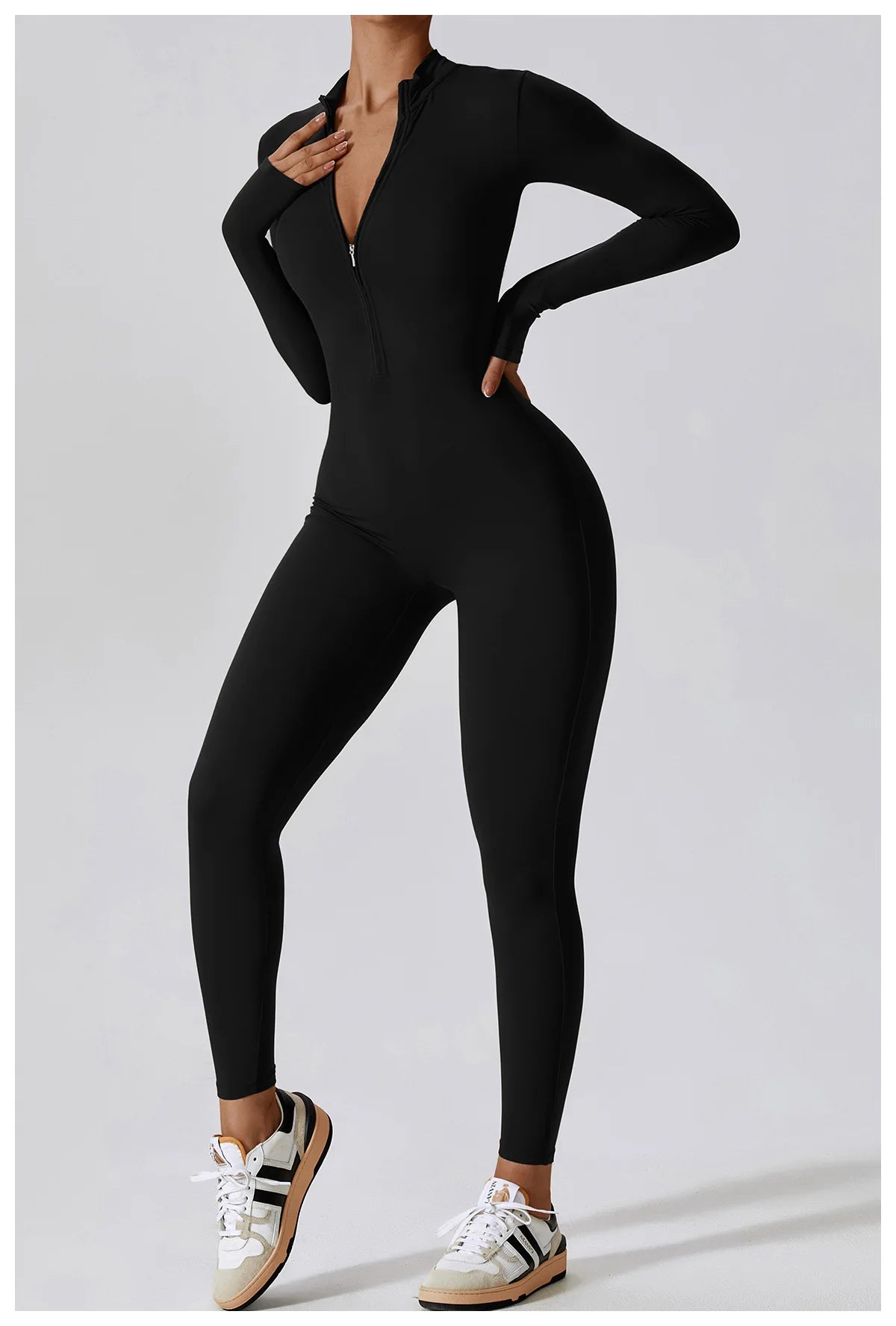 High-Intensity One-Piece with Front Zipper