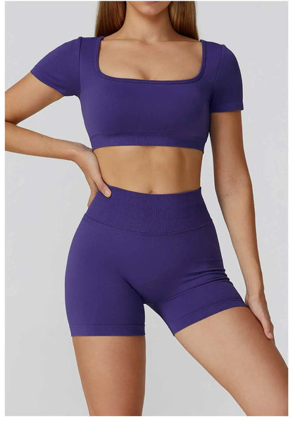 Women’s Seamless Short-Sleeve Crop Top