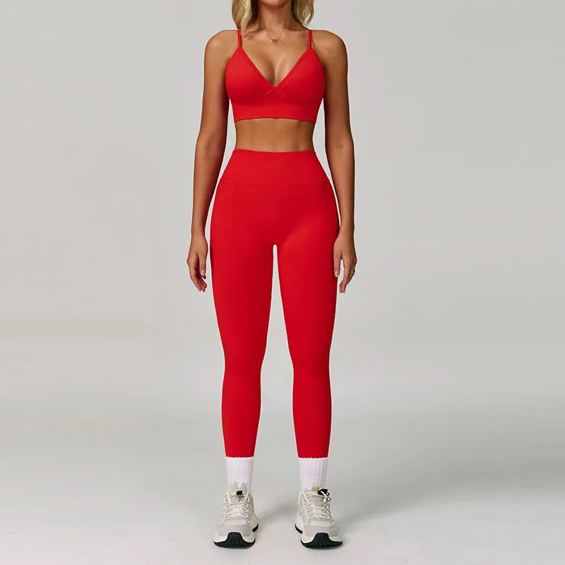 Sports Bra & High-Waist Leggings
