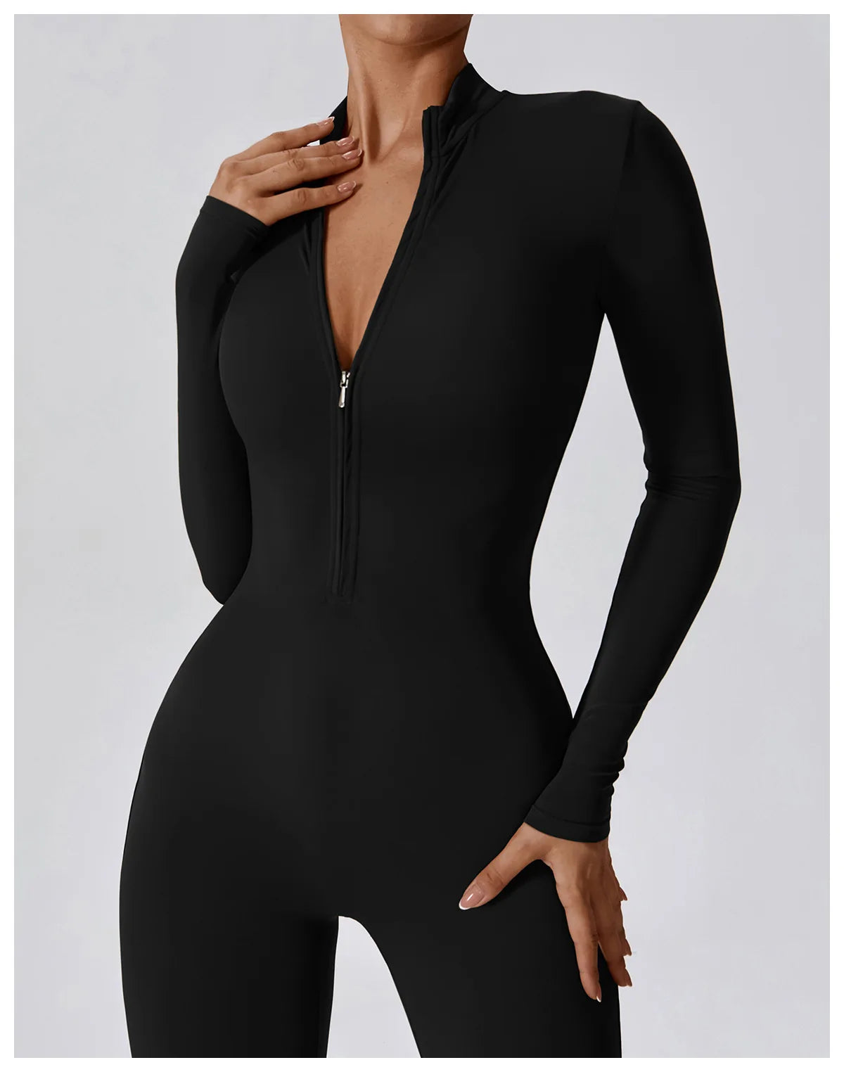 High-Intensity One-Piece with Front Zipper