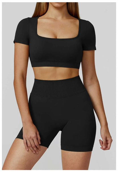 Women’s Seamless Short-Sleeve Crop Top