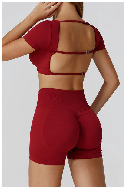 Women’s Seamless Short-Sleeve Crop Top