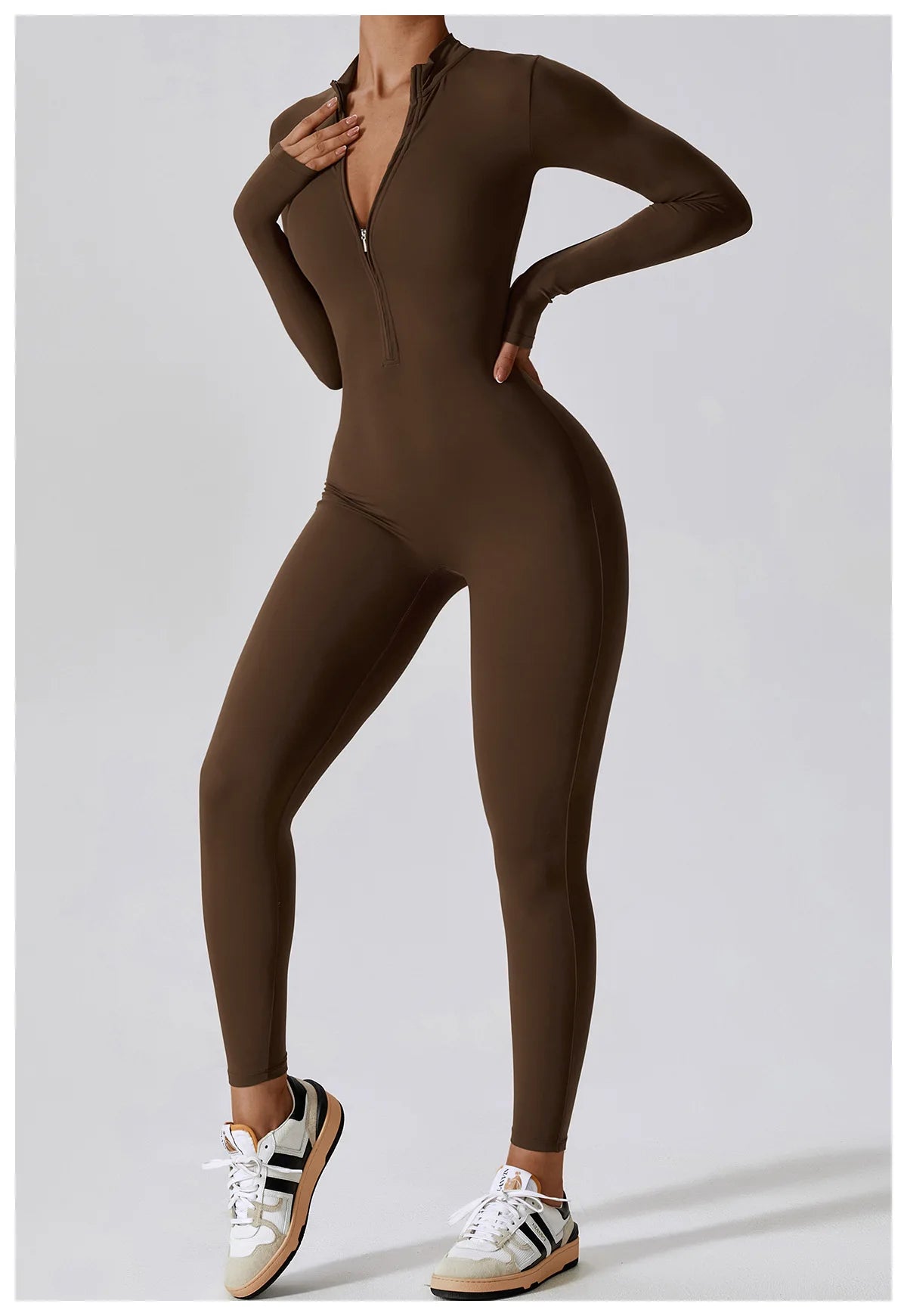 High-Intensity One-Piece with Front Zipper