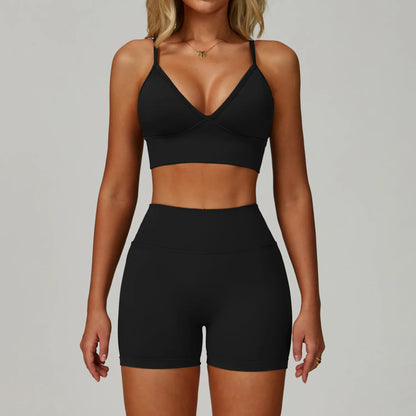Sports Bra & High-Waist Leggings