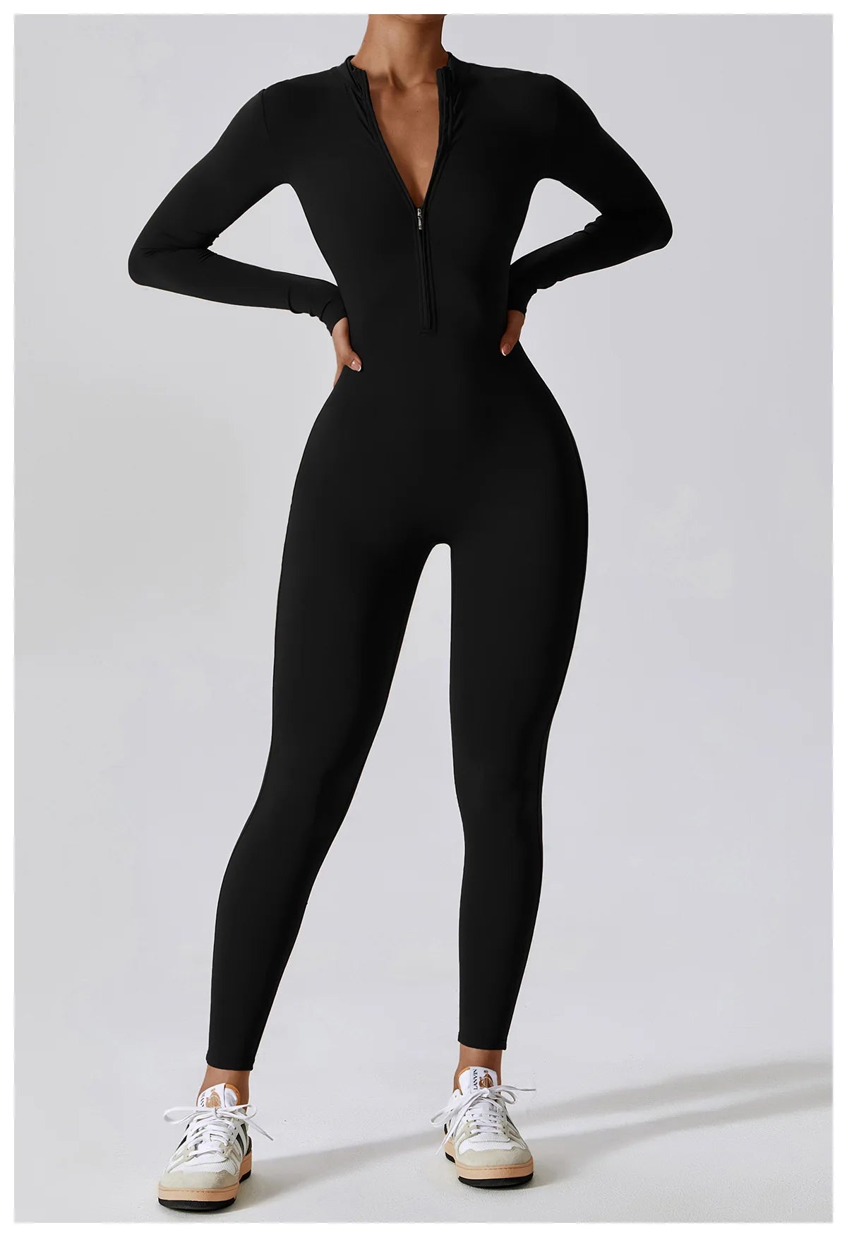 High-Intensity One-Piece with Front Zipper