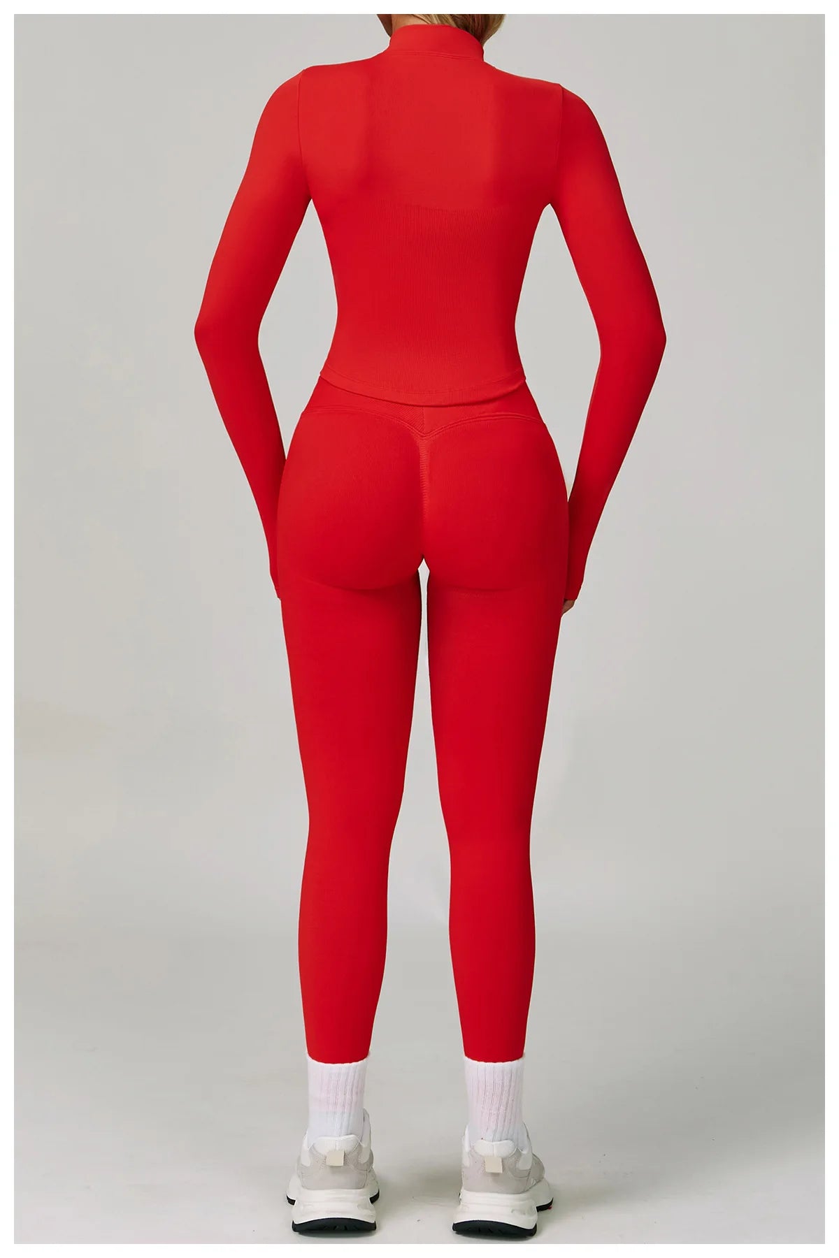 Compression Sports Top & High-Waist Leggings