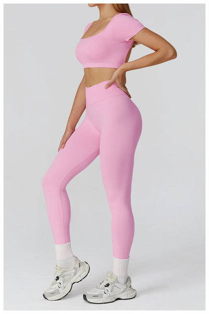 Women’s Seamless Short-Sleeve Crop Top