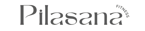 Pilasana Fitness logo in gray on a white background